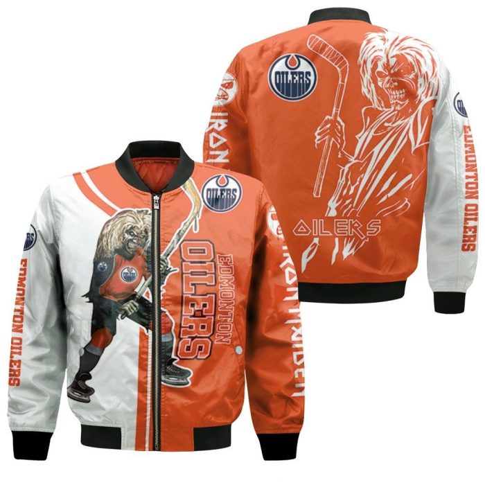 Edmonton Oilers And Zombie For Fans Bomber Jacket BBJ2090 A Style Icon