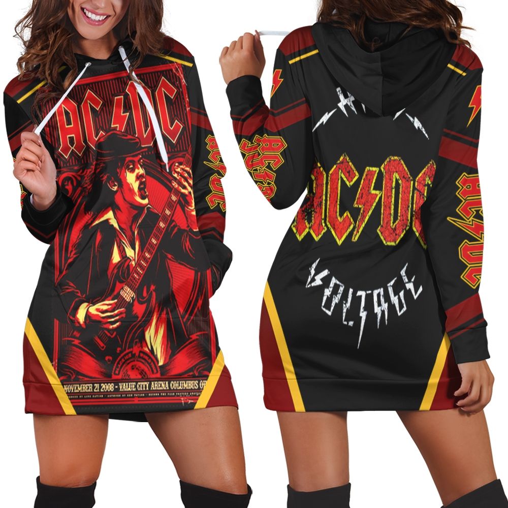 Acdc The Guitaron Tour Value City Arena 2008 Hoodie Dress HD2930 ...