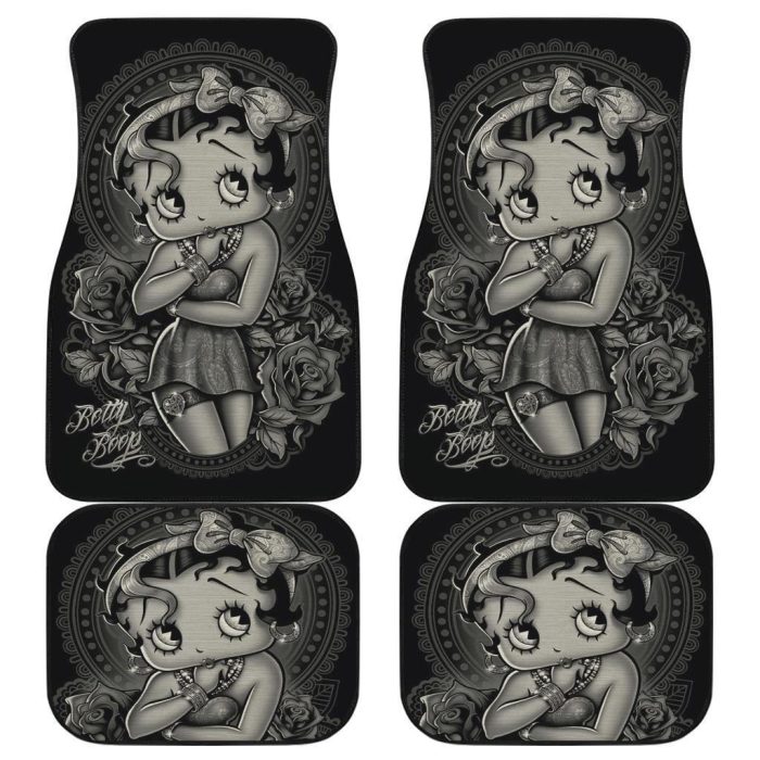 Betty Boop Car Floor Mats - Betty Boop Tattoo Art Car Floor Mats Cartoon Fan Gift