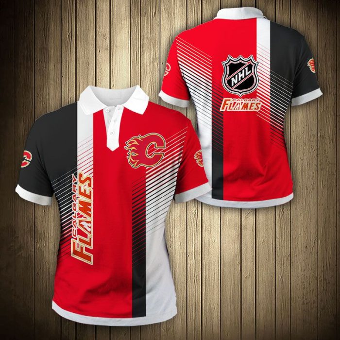 Calgary Flames Polo Shirt Cool Design Summer PLS3311