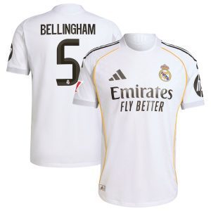 Jude Bellingham Real Madrid 2025/26 Home Jersey - White