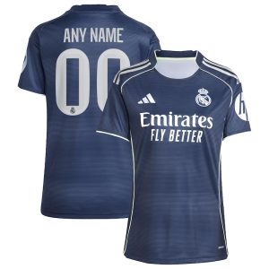 Real Madrid Women's 2025/26 Away Replica Custom Jersey - Blue