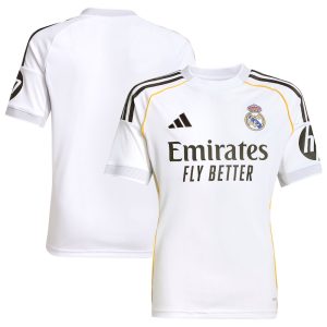 Real Madrid Youth 2025/26 Home Replica Jersey - White